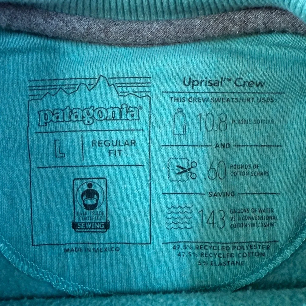 Patagonia Men's Aqua Crewneck Sweater - Picture 3 of 3